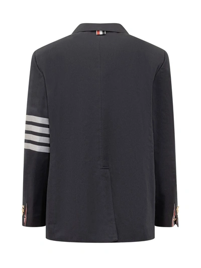 Shop Thom Browne Blazer In Blue