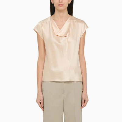Shop Vince Champagne-coloured Blouse In Beige