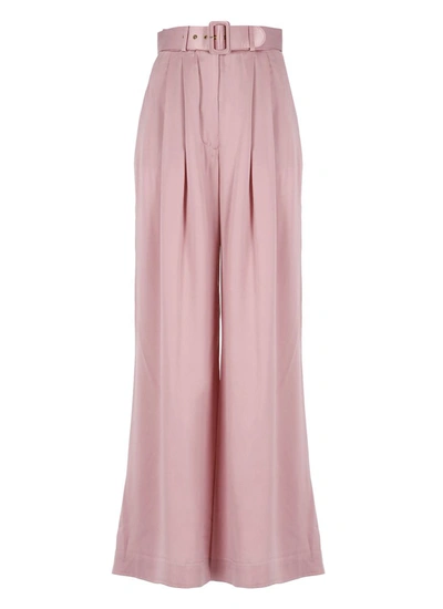 Shop Zimmermann Trousers Pink