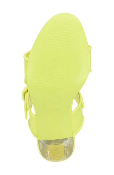 Shop Nine West Lucile Slingback Sandal In Yellow