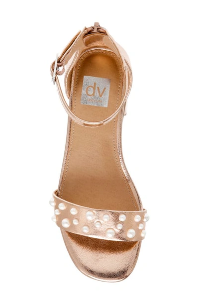 Shop Dolce Vita Kids' Glinda Pearly Sandal In Rose Gold