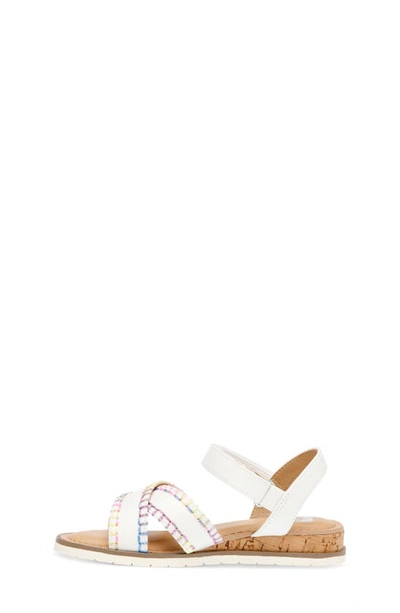 Shop Dolce Vita Kids' Dawne Whipstitch Sandal In White