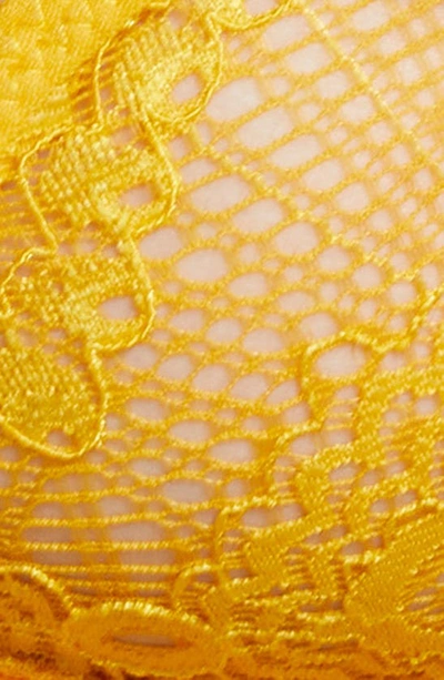 Shop Thistle & Spire Kane Cutout Lace Underwire Bra In Marigold