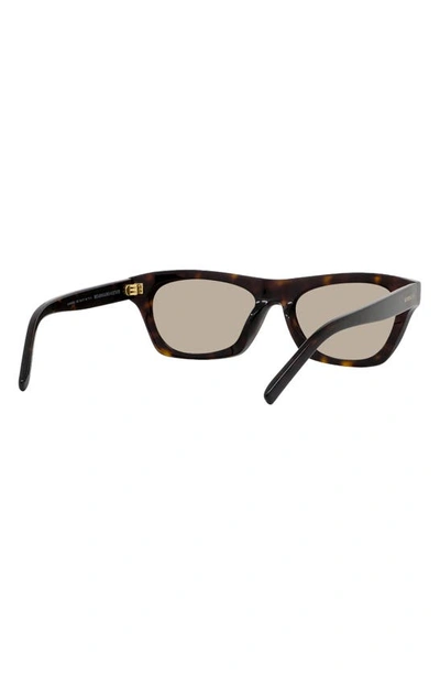 Shop Givenchy Day 55mm Square Sunglasses In Dark Havana / Green