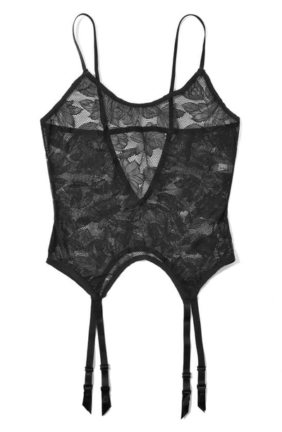 Shop Hanky Panky Tattoo Lace Basque In Black
