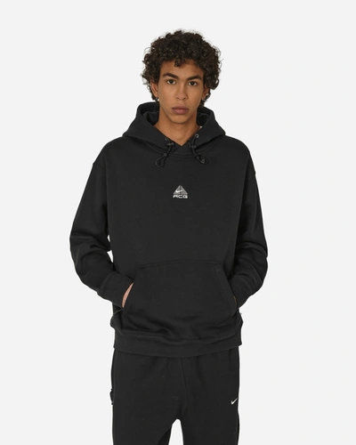 Shop Nike Acg Therma-fit Hooded Sweatshirt Black In Multicolor