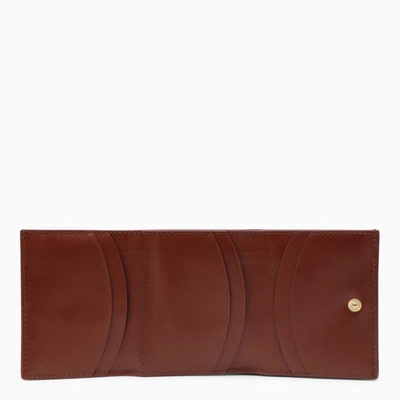 Shop Apc A.p.c. Genã¨ve Hazelnut Leather Trifold Wallet Women In Brown