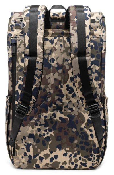 Shop Herschel Supply Co . Little America Recycled Polyester Backpack In Terrain Camo