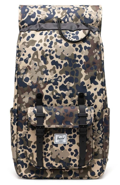 Shop Herschel Supply Co . Little America Recycled Polyester Backpack In Terrain Camo