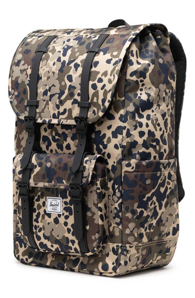 Shop Herschel Supply Co Little America Recycled Polyester Backpack In Terrain Camo