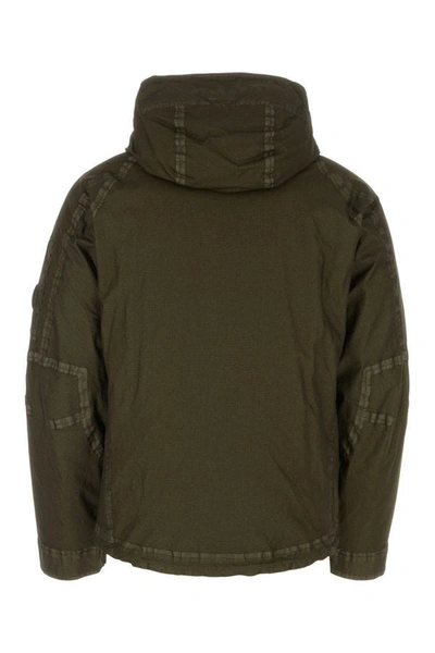 Shop C.p. Company Man Army Green Nylon Jacket