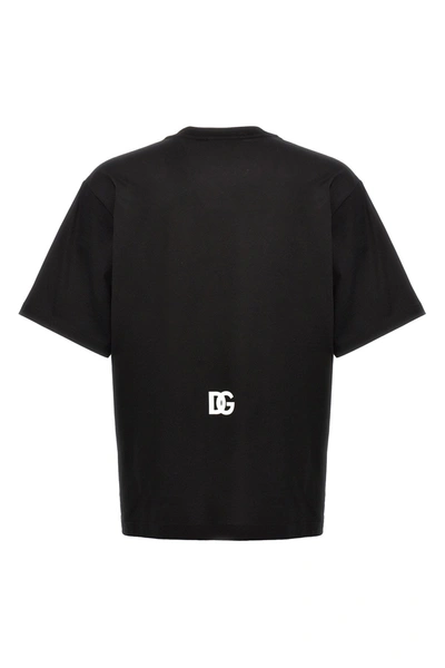 Shop Dolce & Gabbana Men Logo T-shirt In Black