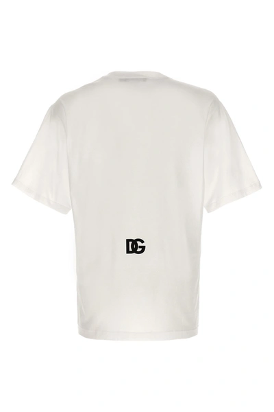 Shop Dolce & Gabbana Men Logo T-shirt In White