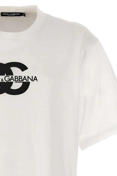 Shop Dolce & Gabbana Men Logo T-shirt In White
