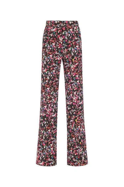Shop Dries Van Noten Woman Printed Viscose Blend Wide-leg Pant In Multicolor
