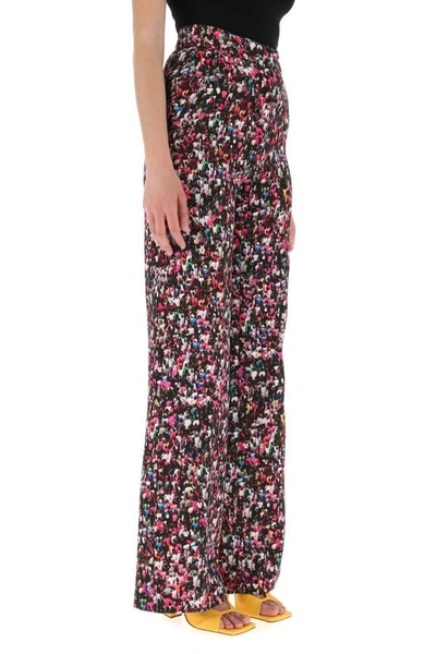 Shop Dries Van Noten Woman Printed Viscose Blend Wide-leg Pant In Multicolor