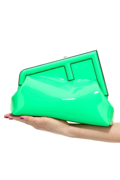 Shop Fendi Women ' First' Midi Pouch In Green