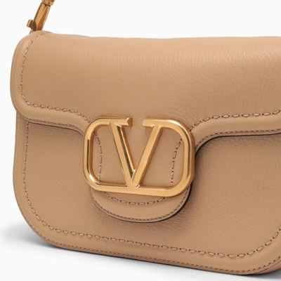 Shop Valentino Garavani Alltime Beige Shoulder Bag In Garnet Calfskin Women In Cream