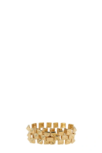 Shop Valentino Garavani Women Studded Bracelet In Gold
