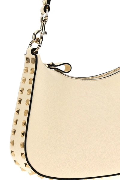 Shop Valentino Garavani Women  Garavani 'hobo' Small Shoulder Bag In White
