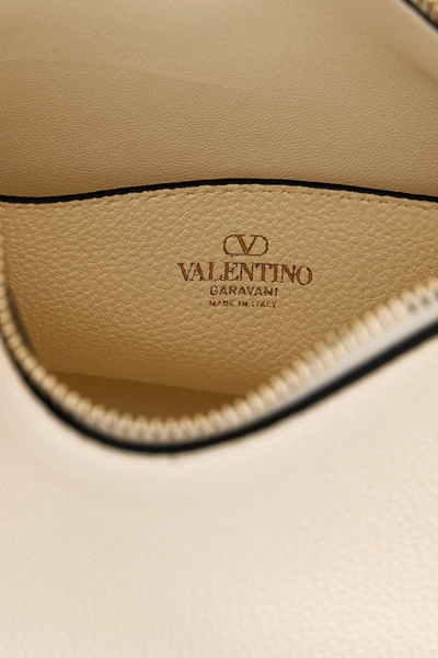 Shop Valentino Garavani Women  Garavani 'hobo' Small Shoulder Bag In White