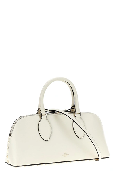 Shop Valentino Garavani Women  Garavani 'rockstud' Handbag In White