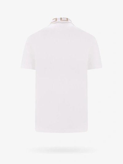 Shop Versace Man Polo Shirt Man White Polo Shirts