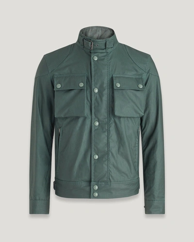 Shop Belstaff Racemaster Jacket In Dark Mineral Green
