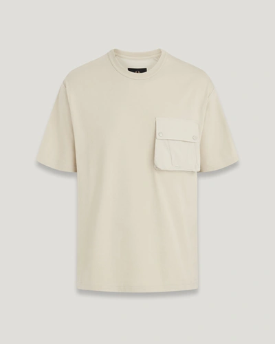 Shop Belstaff Castmaster Pocket T-shirt In Shell