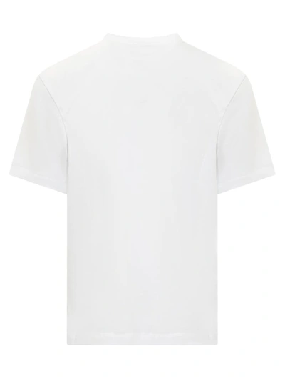 Shop Amiri T-shirt Staggered Chrome In White