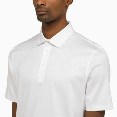 Shop Brunello Cucinelli Short-sleeved Polo Shirt In White