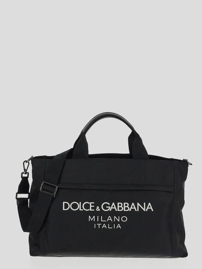 Shop Dolce & Gabbana Dolce&amp;gabbana Duffle Bag In Black