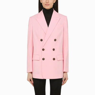 Dsquared2 Pink Double-breasted Jacket In Pink