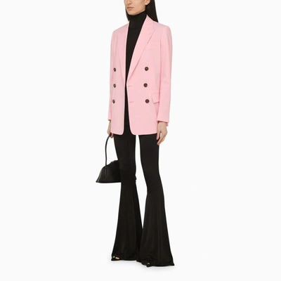 Dsquared2 Pink Double-breasted Jacket In Pink