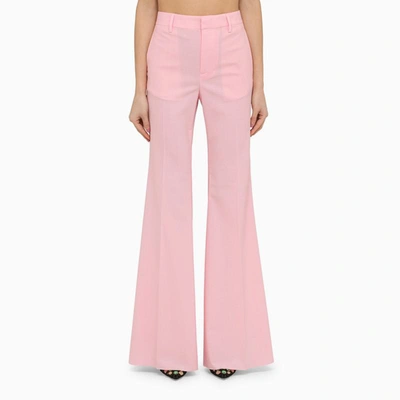 Shop Dsquared2 Wool-blend Palazzo Trousers In Pink