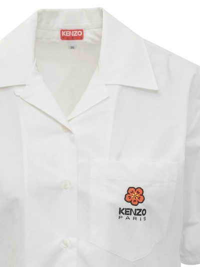 Shop Kenzo Hawaii Boke Shirt In White