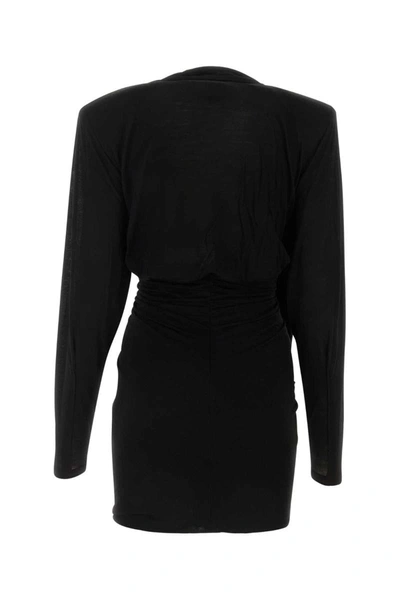 Saint Laurent Draped Long In Black