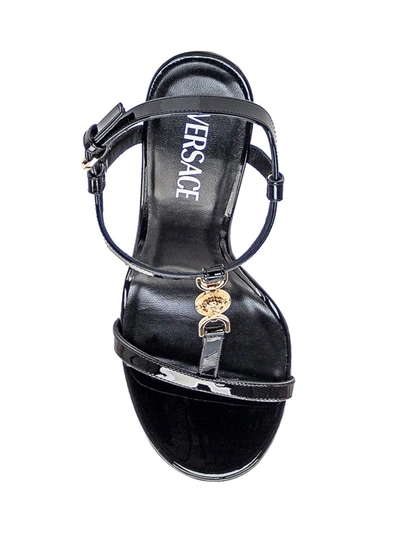 Shop Versace Medusa Sandal In Black