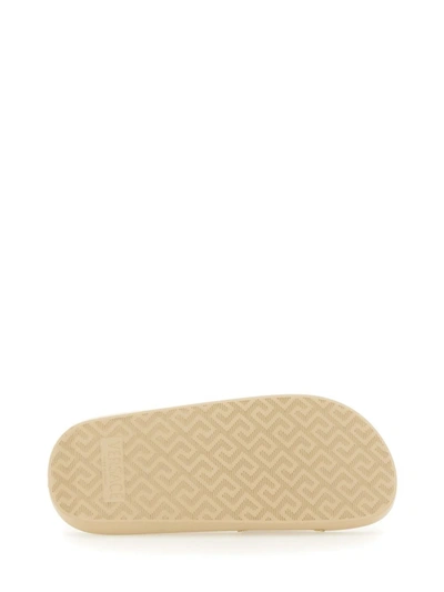 Shop Versace Slide Sandal "medusa" In Gold