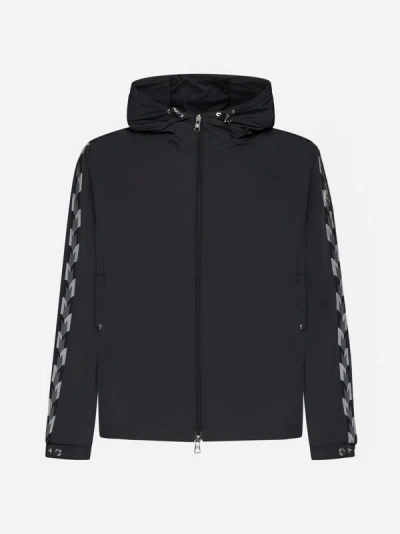 Shop Moncler Moyse Nylon Hooded Jacket In Black