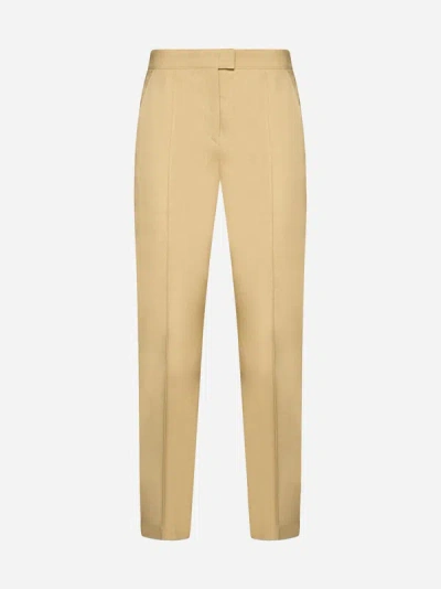 Shop Isabel Marant Nolena Hemp-blend Trousers In Straw