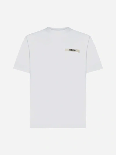 Shop Jacquemus Gros Grain Cotton T-shirt In White
