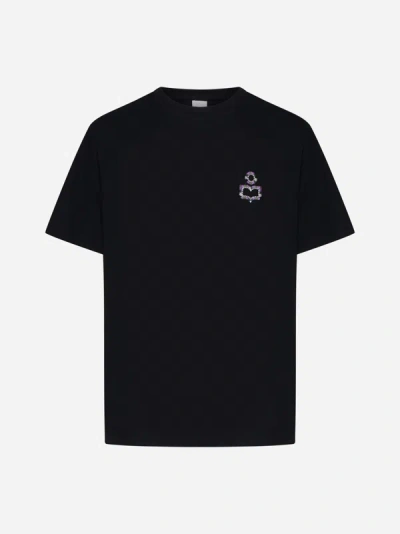 Shop Marant Hugo Cotton T-shirt In Black