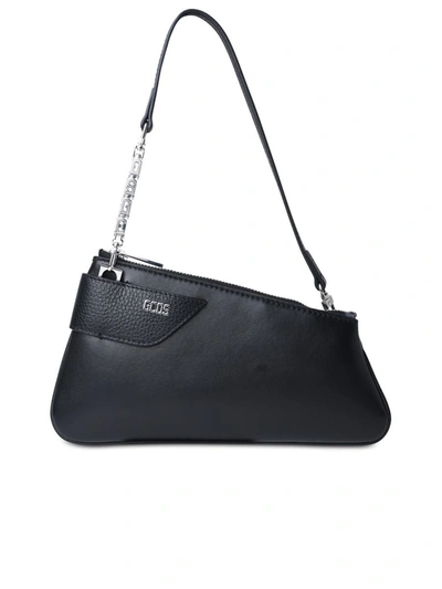 Shop Gcds 'comma Notte' Black Leather Bag