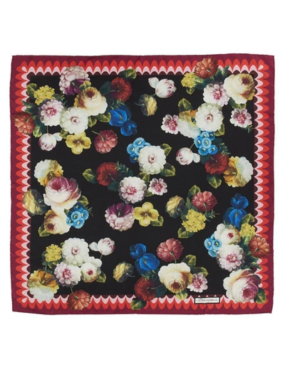 Shop Dolce & Gabbana Silk Scarf In Multicolour