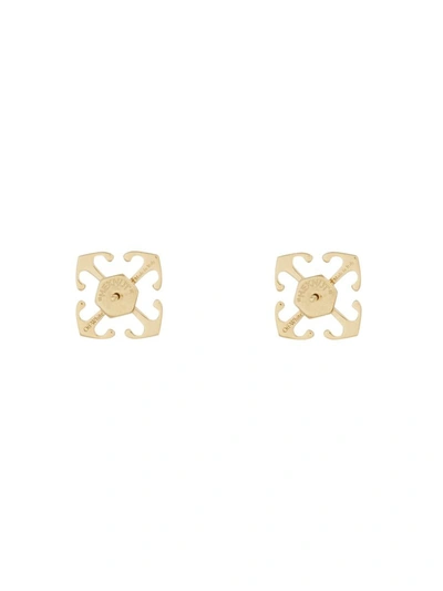 Shop Off-white "arrow" Earrings In Gold