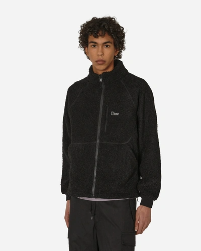 Shop Dime Polar Fleece Sherpa Zip Jacket In Black
