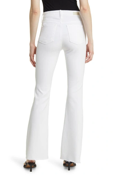 Shop Ag Farrah High Waist Bootcut Jeans In Cloud White