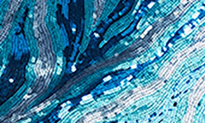 Sho By Tadashi Shoji Sequin One-shoulder Sheath Cocktail Dress In Mediterranea