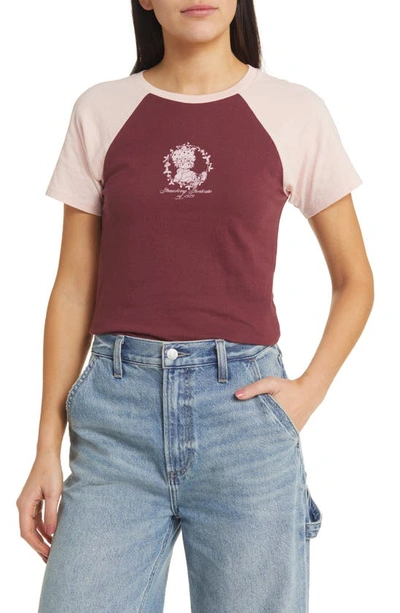 Shop Golden Hour Strawberry Sketch Cotton Graphic T-shirt In Washed Windsor-lotus
